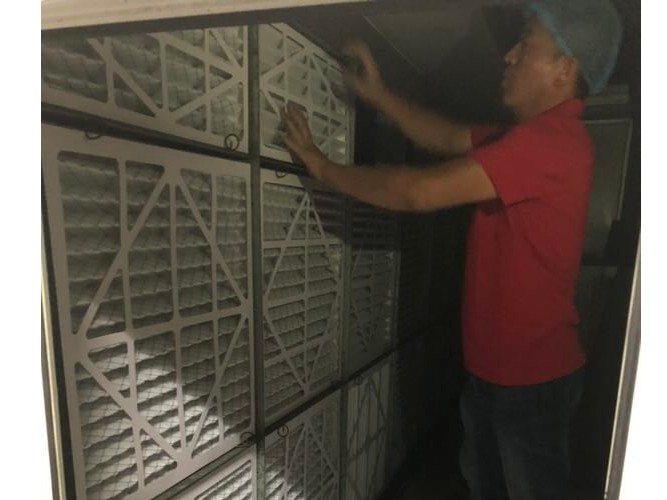 紙框初效過濾器在上海某大型商場成功運用案例