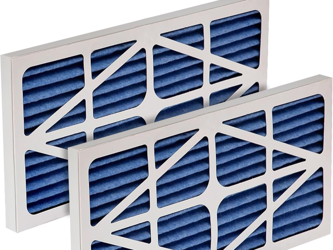 工業(yè)廠房回風(fēng)口的潔凈衛(wèi)士：藍(lán)白棉紙框折疊式過(guò)濾器